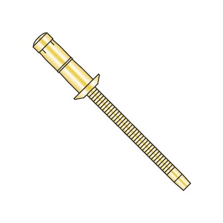 Newport Fasteners Structural Rivets, Dome Head Head, 3/16" Dia., 0.453" L, Steel Body, 4000 PK 708630